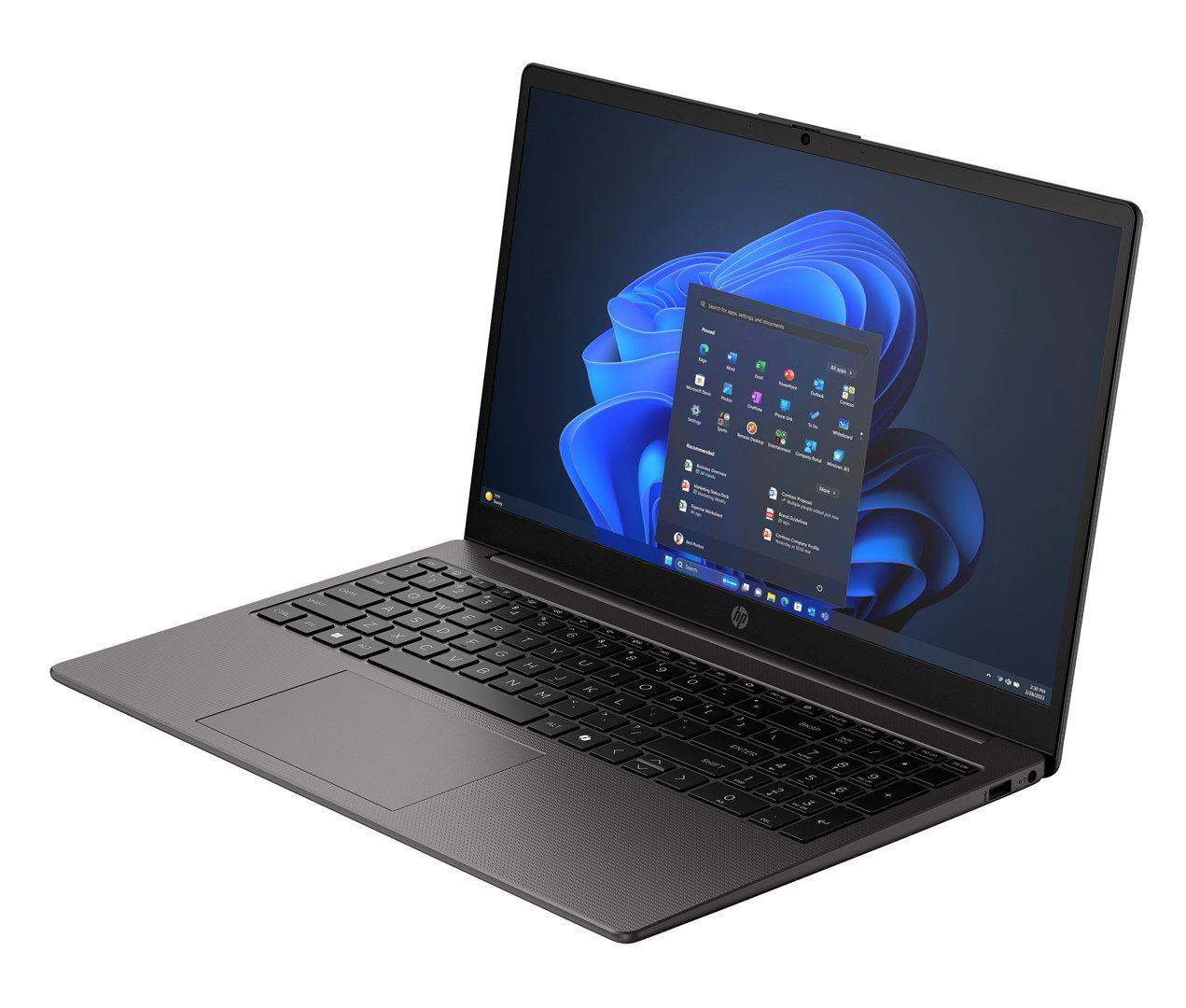 HP 255R G10 laptop with AMD Ryzen 5 7535U, 39.6 cm (15.6) Full HD, 8 GB DDR5 RAM, 512 GB SSD, Wi-Fi 6 (802.11ax), Windows 11 Home, black