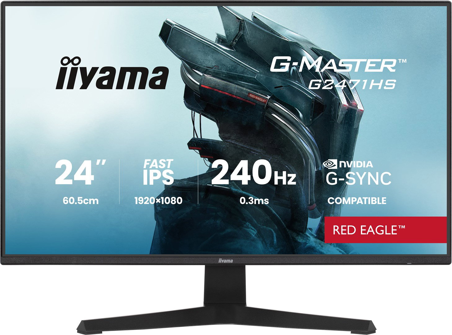iiyama G-MASTER G2471HS-B1 computer monitor 60.5 cm (23.8) 1920 x 1080 pixels Full HD Black