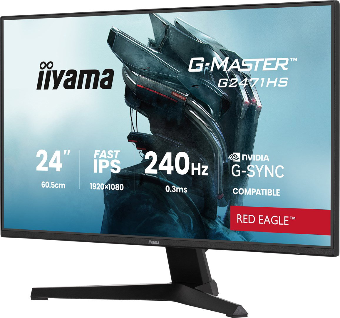 iiyama G-MASTER G2471HS-B1 computer monitor 60.5 cm (23.8) 1920 x 1080 pixels Full HD Black