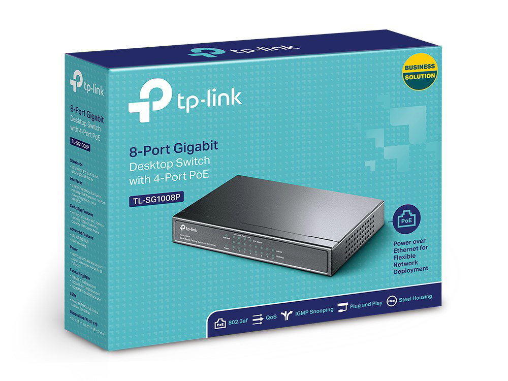 TP-Link 8-Port Gigabit Desktop PoE Switch with 4-Port