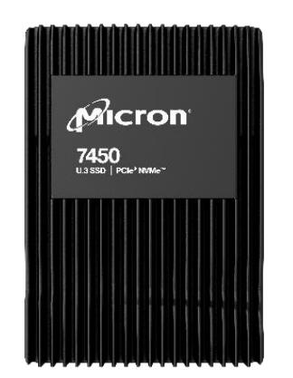 SSD MICRON SSD series 7450 MAX 12.8TB PCIE NVMe NAND flash technology TLC Write speed 5600 MBytes/sec Read speed 6800 MBytes/sec Form Factor U.3 TBW 70000 TB MTFDKCC12T8TFS-1BC1ZABYYR
