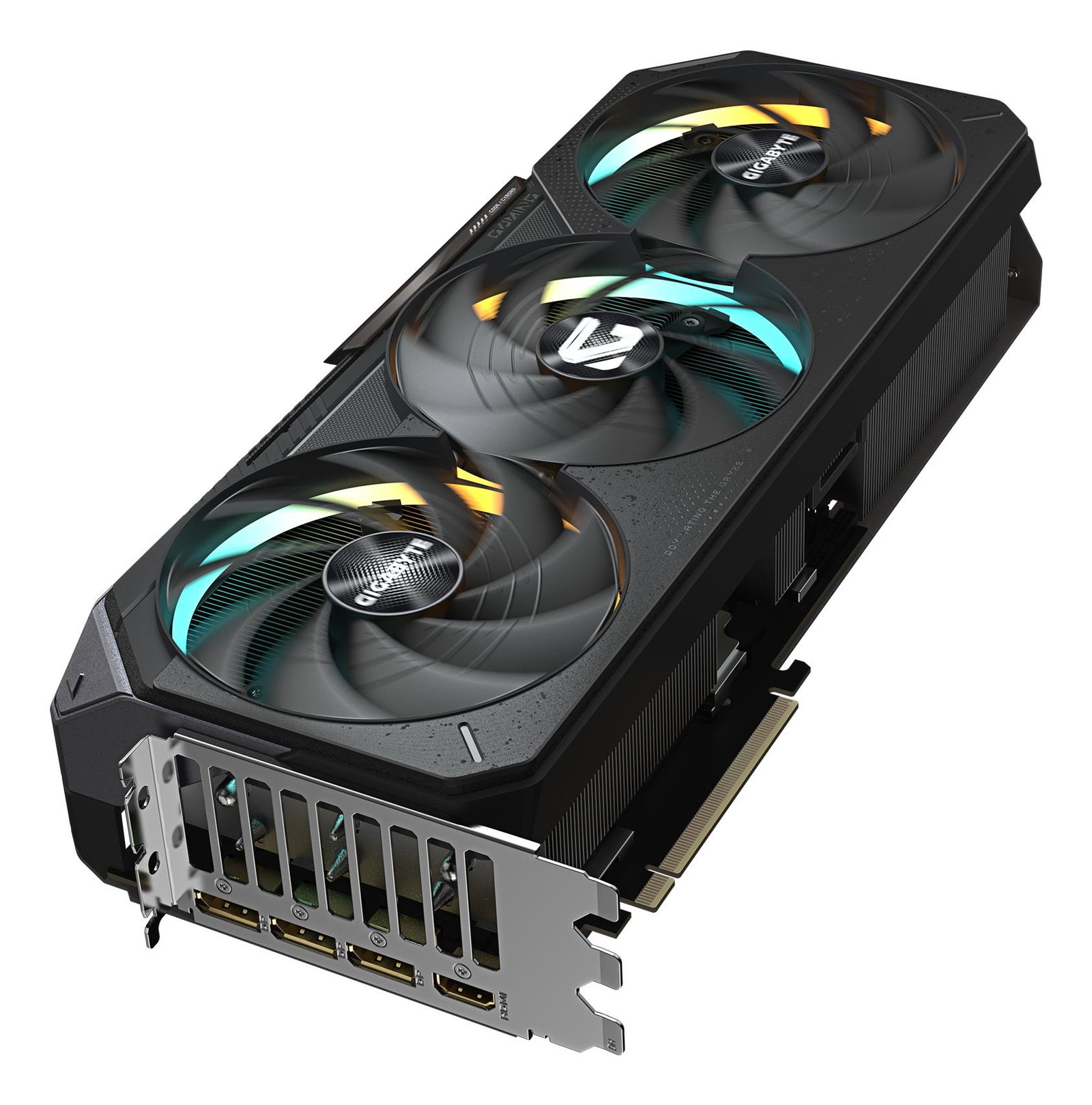 Graphics Card GIGABYTE NVIDIA GeForce RTX 5080 16 GB GDDR7 256 bit PCIE 5.0 16x GPU 2617 MHz Triple slot Fansink 1xHDMI 3xDisplayPort GV-N5080GAMINGOC-16GD