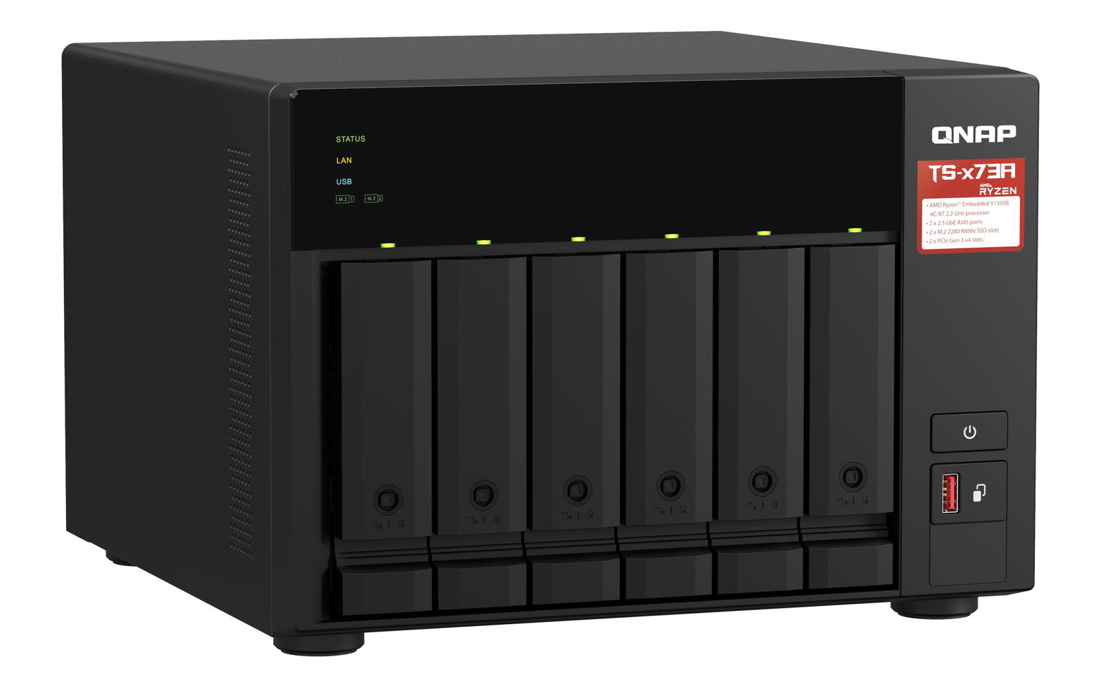 NAS STORAGE TOWER 6BAY 8GB/TS-673A-8G QNAP