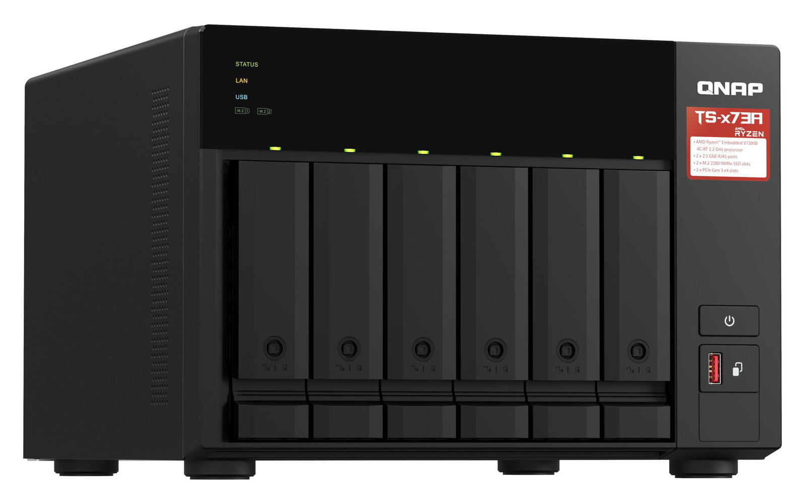 NAS STORAGE TOWER 6BAY 8GB/TS-673A-8G QNAP