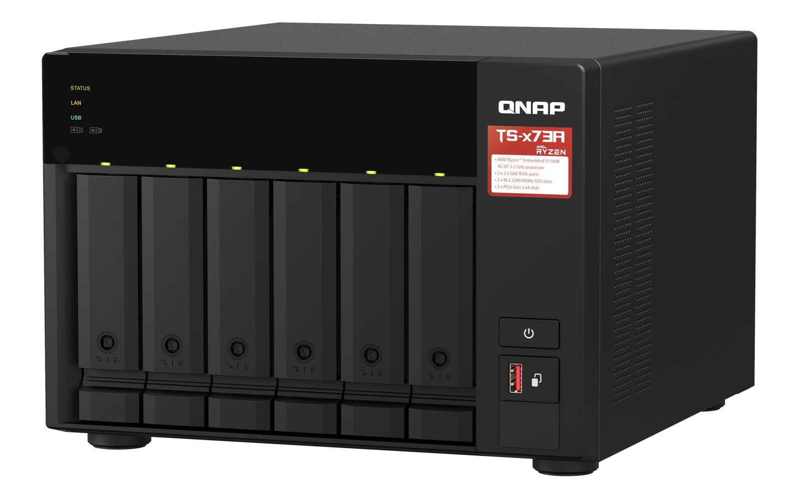 NAS STORAGE TOWER 6BAY 8GB/TS-673A-8G QNAP