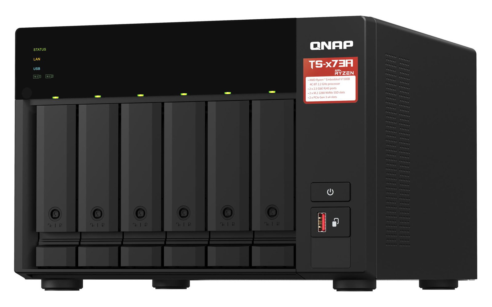 NAS STORAGE TOWER 6BAY 8GB/TS-673A-8G QNAP