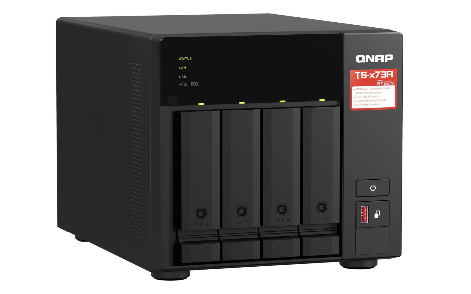 NAS STORAGE TOWER 4BAY 8GB/TS-473A-8G QNAP