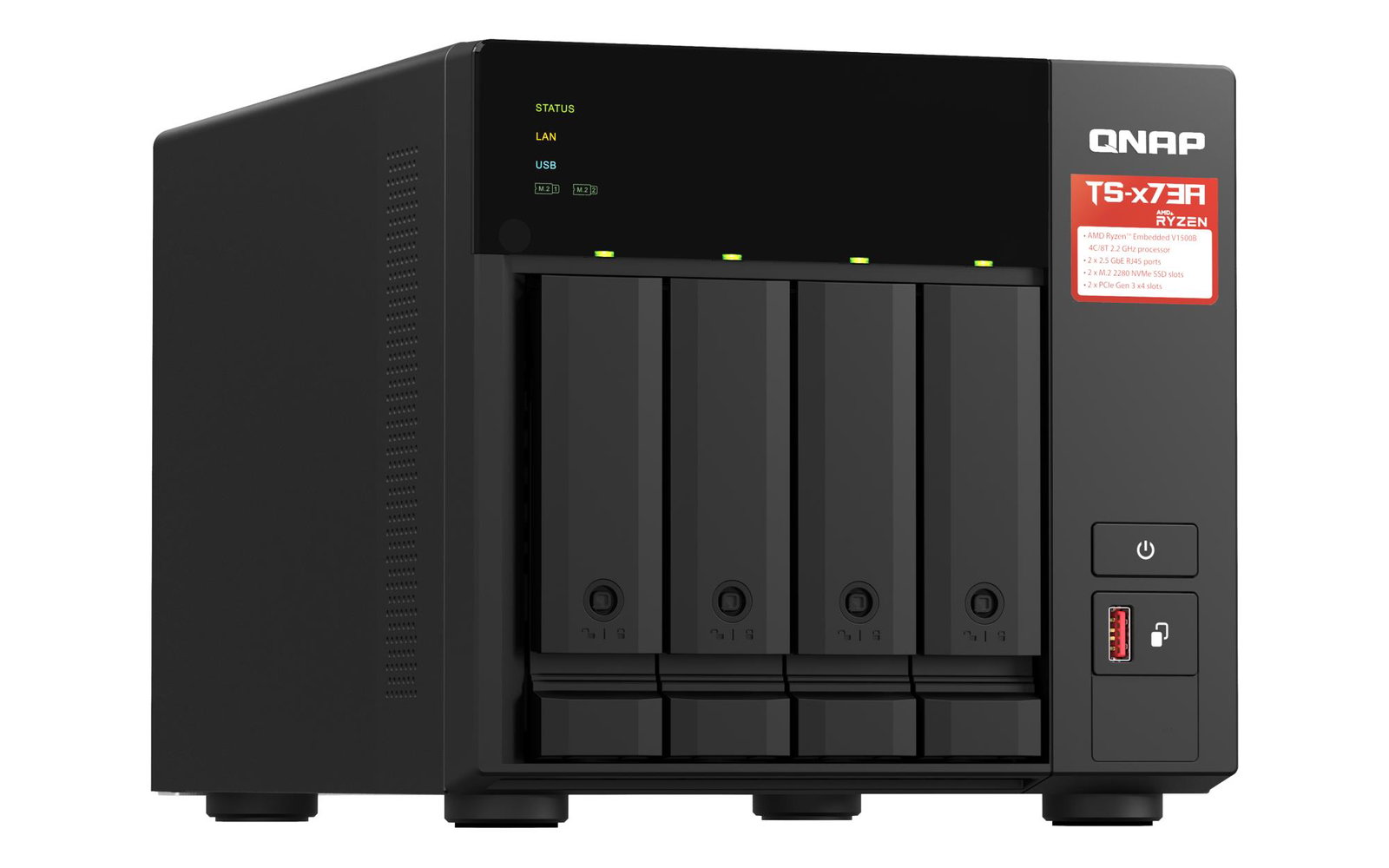 NAS STORAGE TOWER 4BAY 8GB/TS-473A-8G QNAP