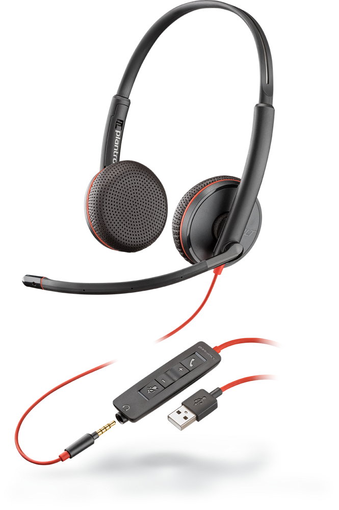 Poly Blackwire C3225 Headset Stereo USB-A No Stand