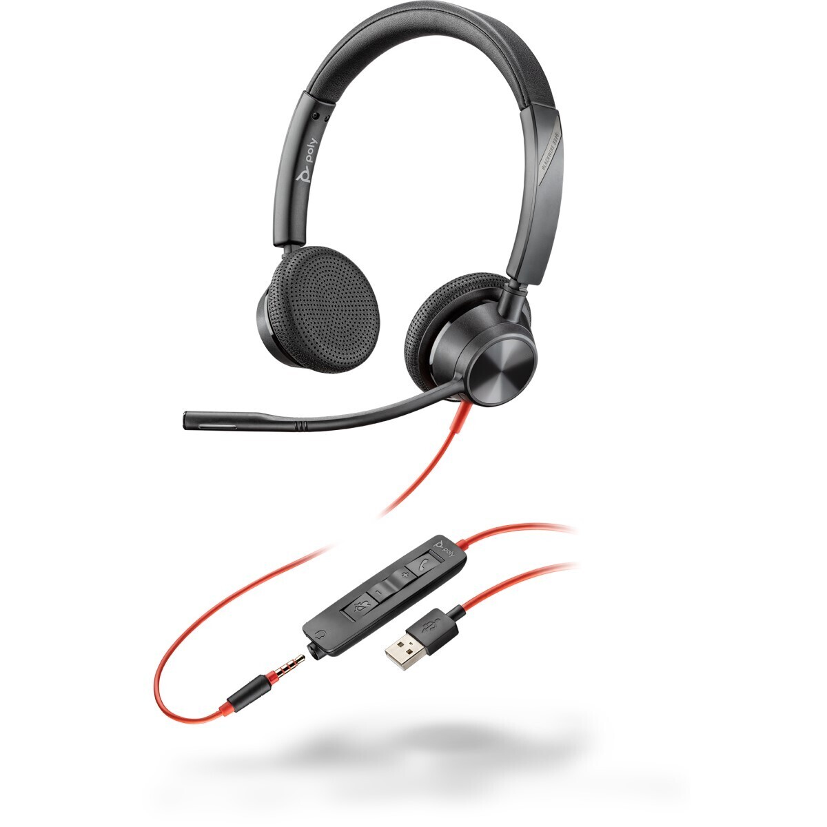 Poly Blackwire 3325 3300 Series Headset On-Ear