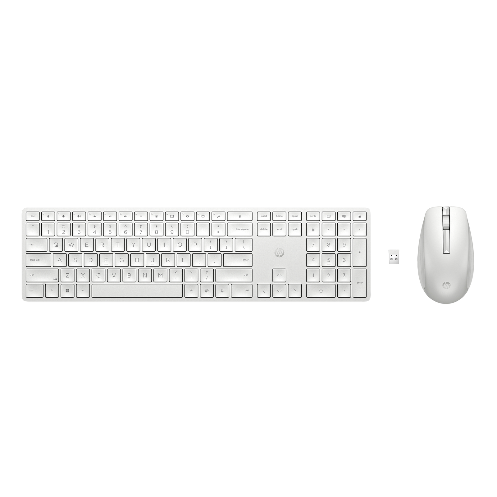 HP 650 Wireless Keyboard And Mouse Full Size (100 Percent) RF Wireless Membrane Key Sw
