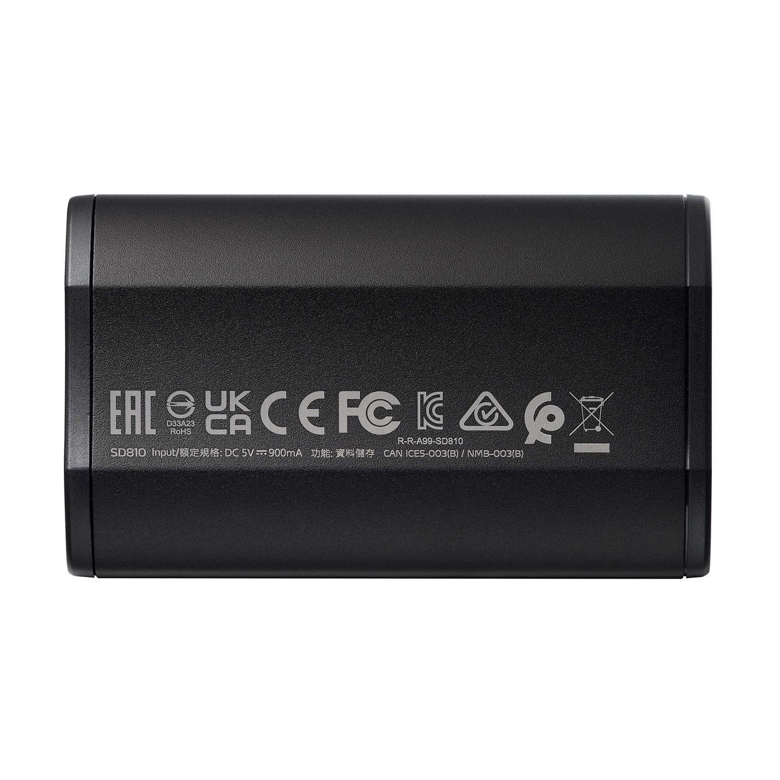External SSD ADATA SD810 4TB USB-C Write speed 2000 MBytes/sec Read speed 2000 MBytes/sec SD810-4000G-CBK