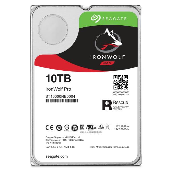 HDD SEAGATE IronWolf Pro 10TB SATA 256 MB 7200 rpm 3,5 ST10000NT001