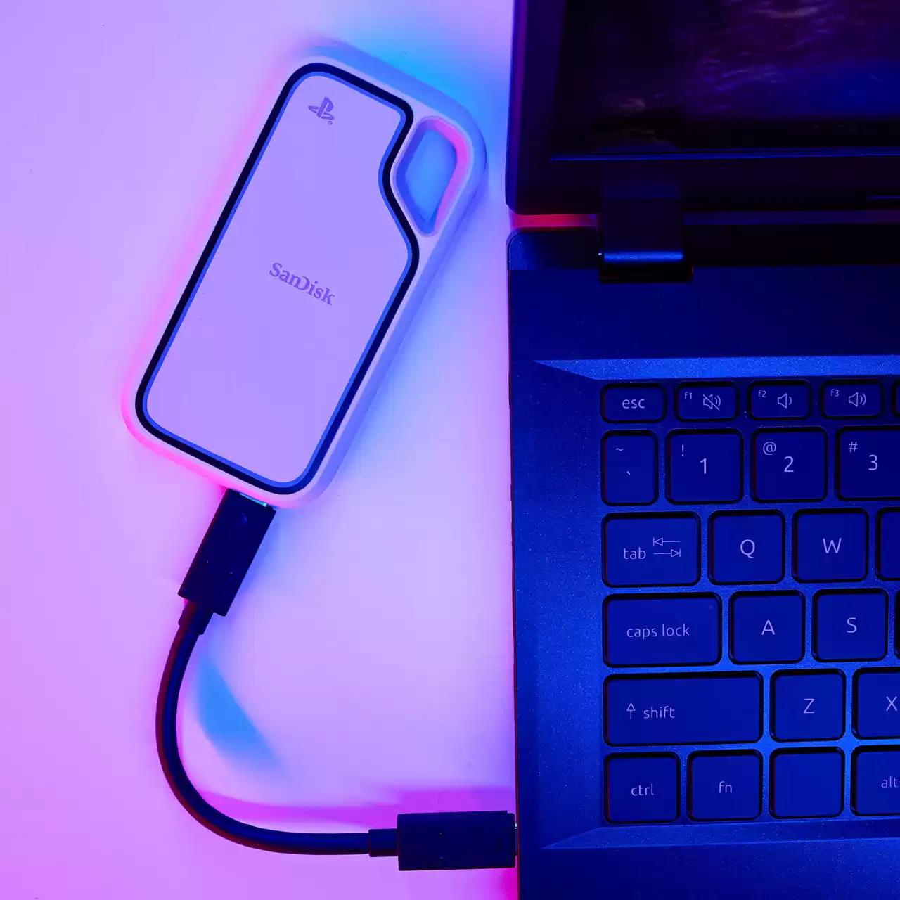 External SSD SANDISK Extreme 2TB USB 3.2 Read speed 1000 MBytes/sec SDSSDE62P-2T00-G25