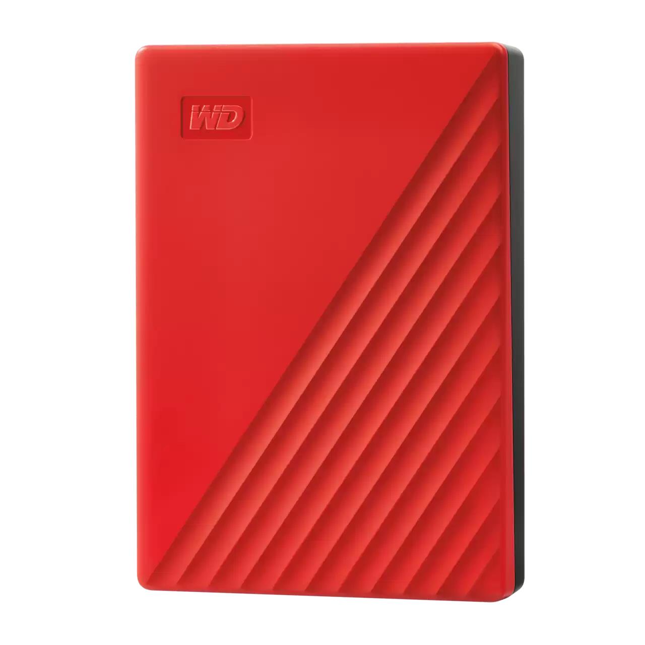 External HDD WESTERN DIGITAL My Passport 6TB USB 2.0 USB 3.2 Colour Red WDBR9S0060BRD-WESN