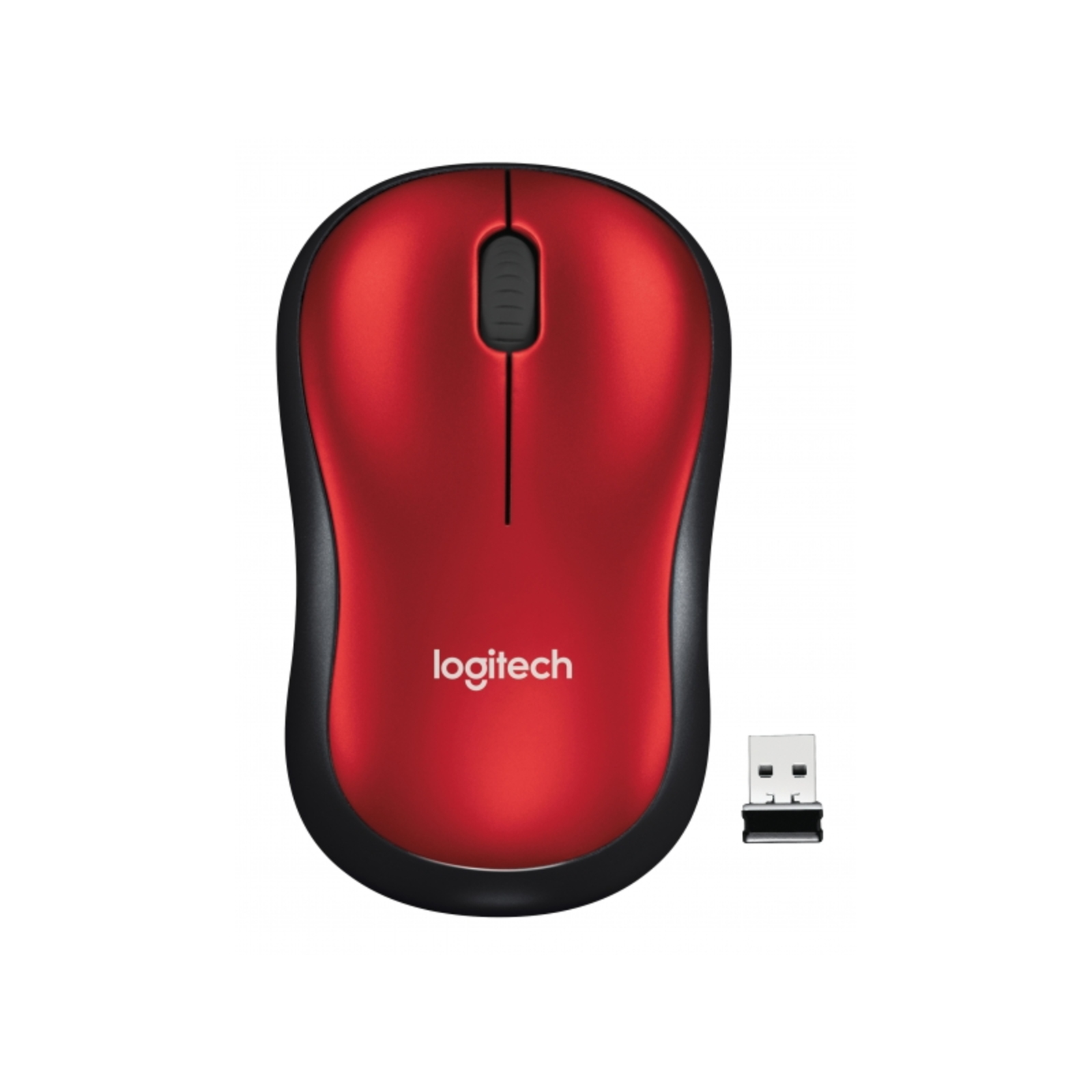 Logitech M185 Optical Wireless Red
