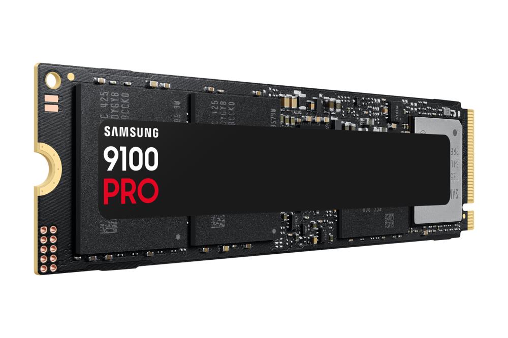 SSD SAMSUNG 9100 PRO 1TB M.2 PCIe Gen5 NVMe TLC Write speed 13300 MBytes/sec Read speed 14700 MBytes/sec 2.38mm TBW 600 TB MZ-VAP1T0BW