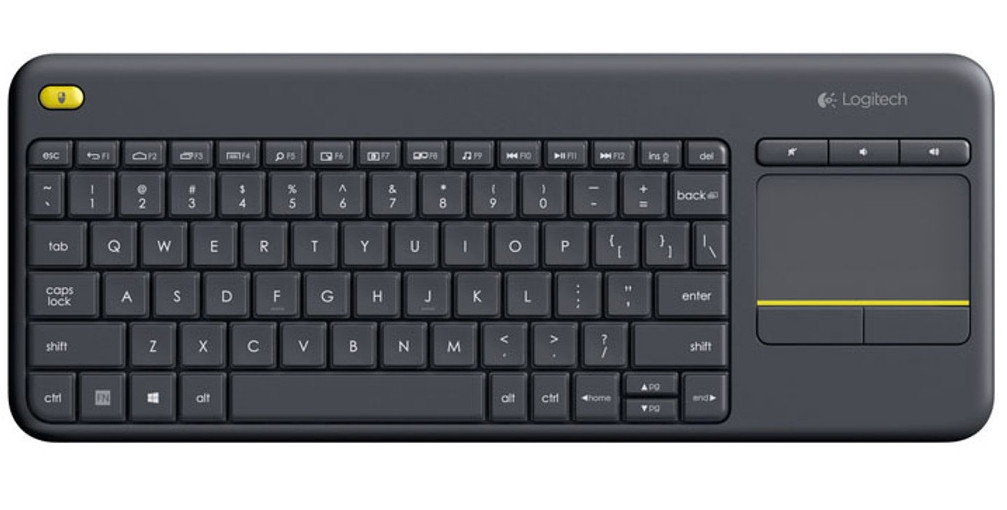 Logitech K400 Plus Wireless Touch Black QWERTZ DE
