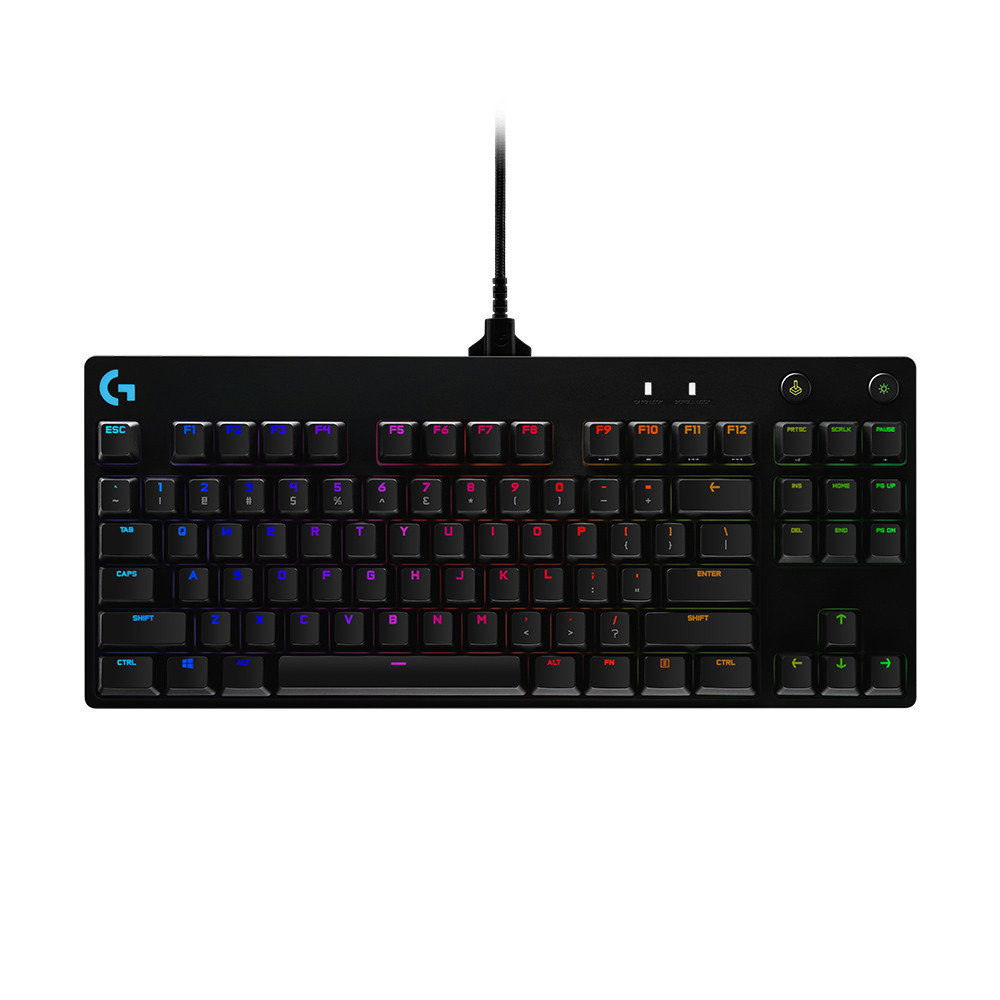 Logitech Pro RGB Gaming Keyboard Black German 920-009389