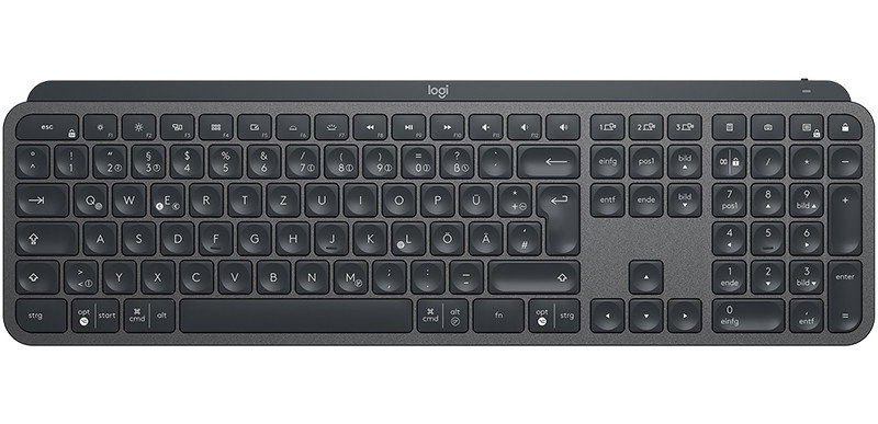 Logitech MX Keys RF Wireless + Bluetooth QWERTZ Graphite