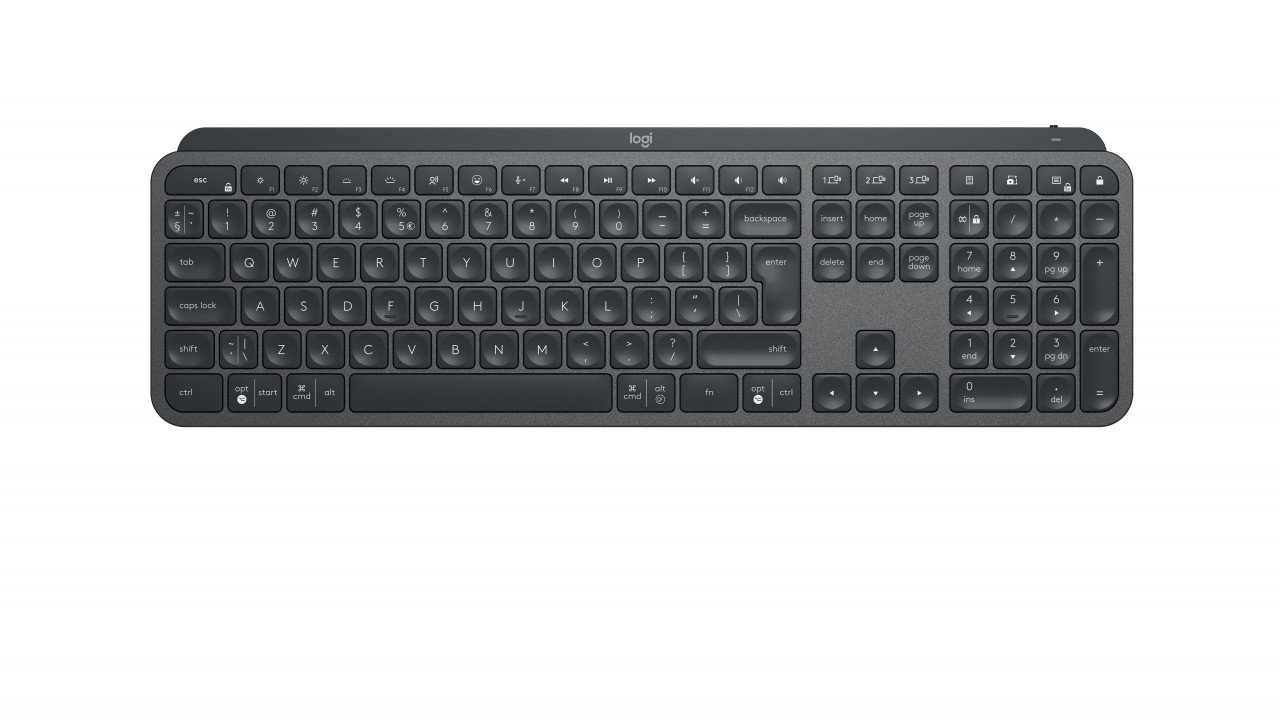 Logitech Keyboard MX Keys Backlight Bluetooth QWERTZ Graphite