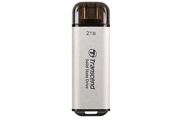 External SSD TRANSCEND ESD300 2TB USB-C Write speed 950 MBytes/sec Read speed 1500 MBytes/sec TS2TESD300S