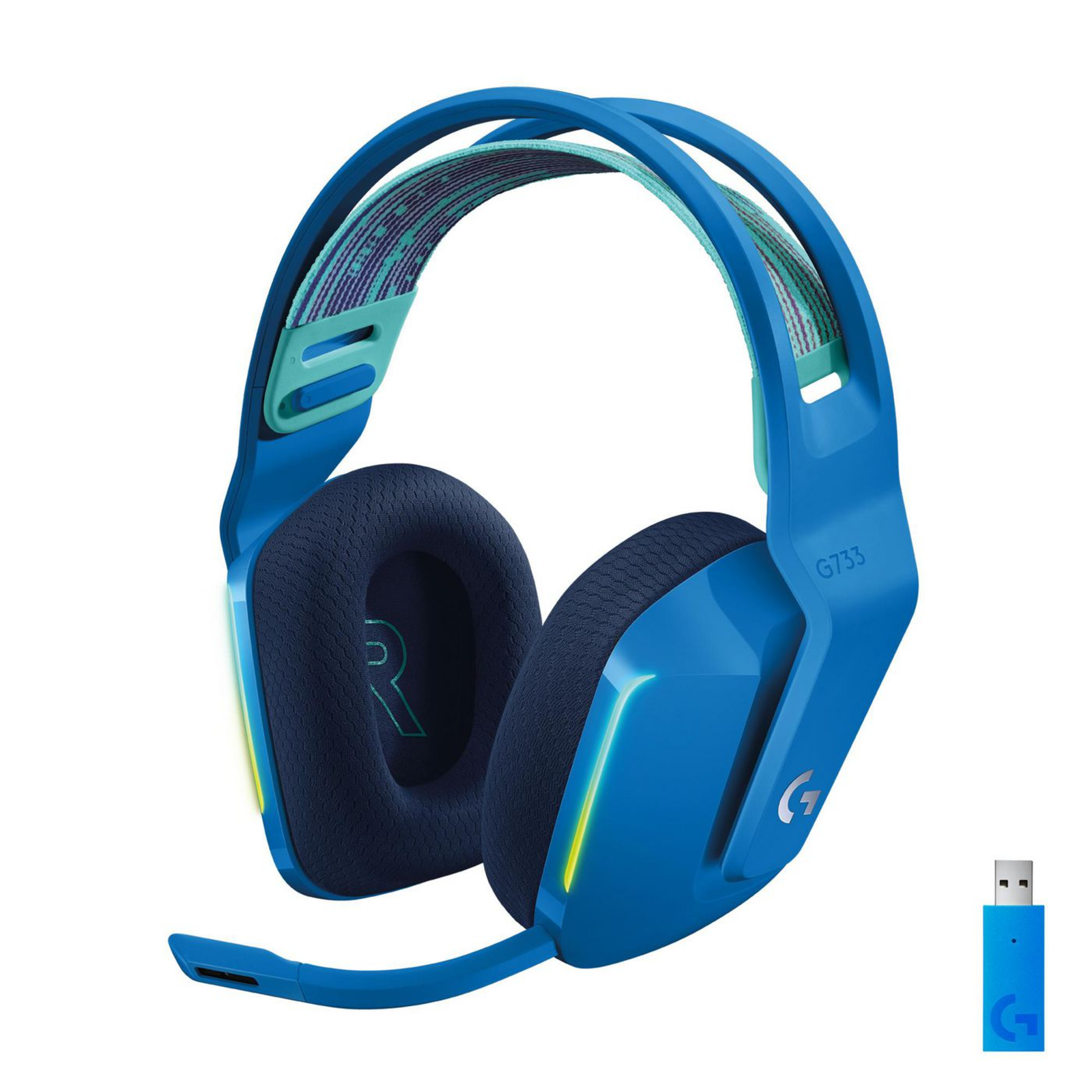 LogitechgG733 LightSPEED Wireless RGB Gaming Headset Wireless Headset Blue
