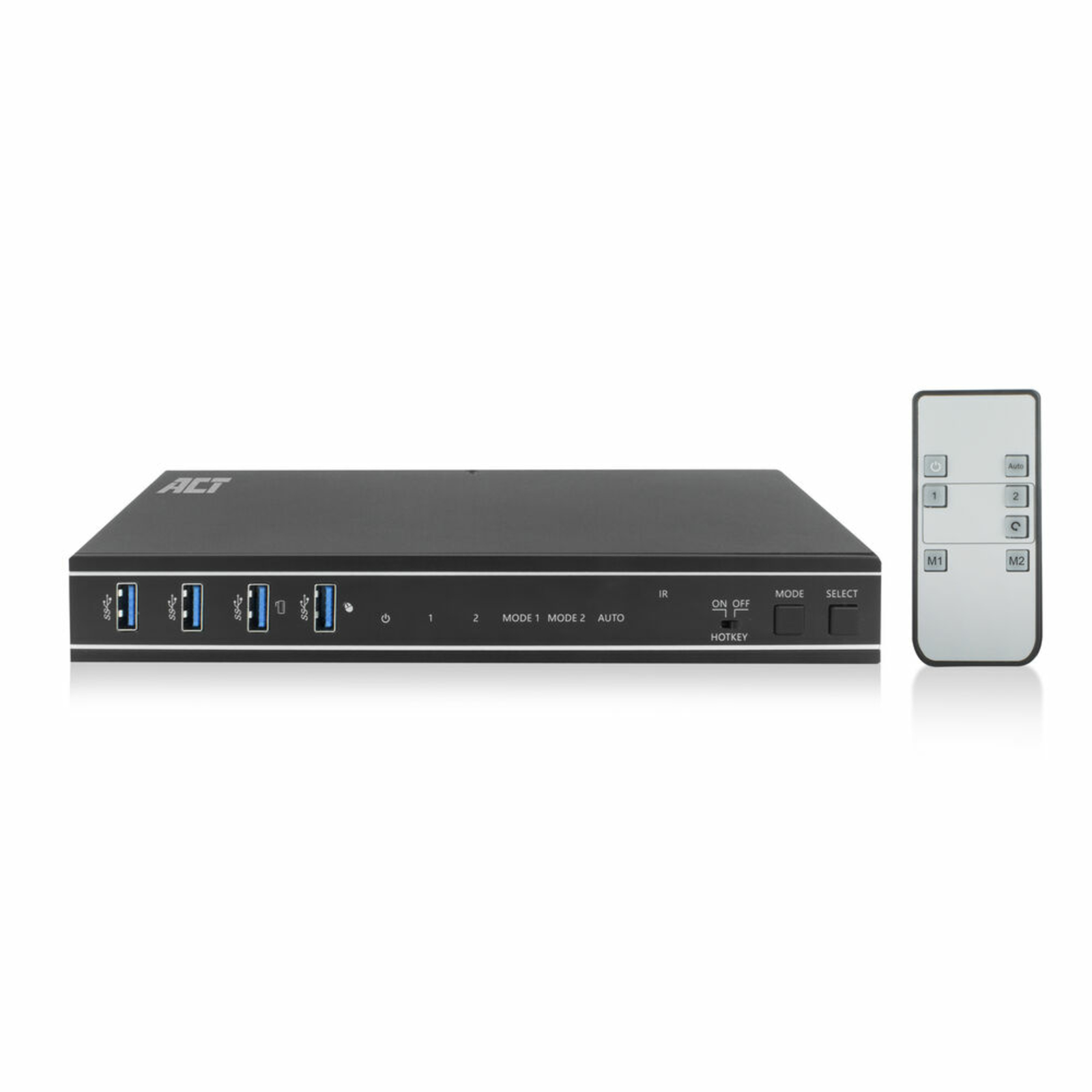 ACT 2-Port Dual HDMI 4K@60Hz KVM switch, USB 3.2 Gen1 (USB 3.0)
