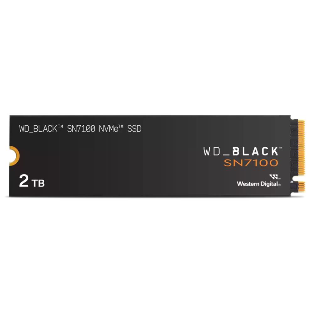 SSD SANDISK Read speed 7250 MB/s Write speed 6900 MB/s NVMe Yes PCI Express 4.0 M.2 2000 GB POWERED BY SANDISK Black SN7100 WDS200T4X0E