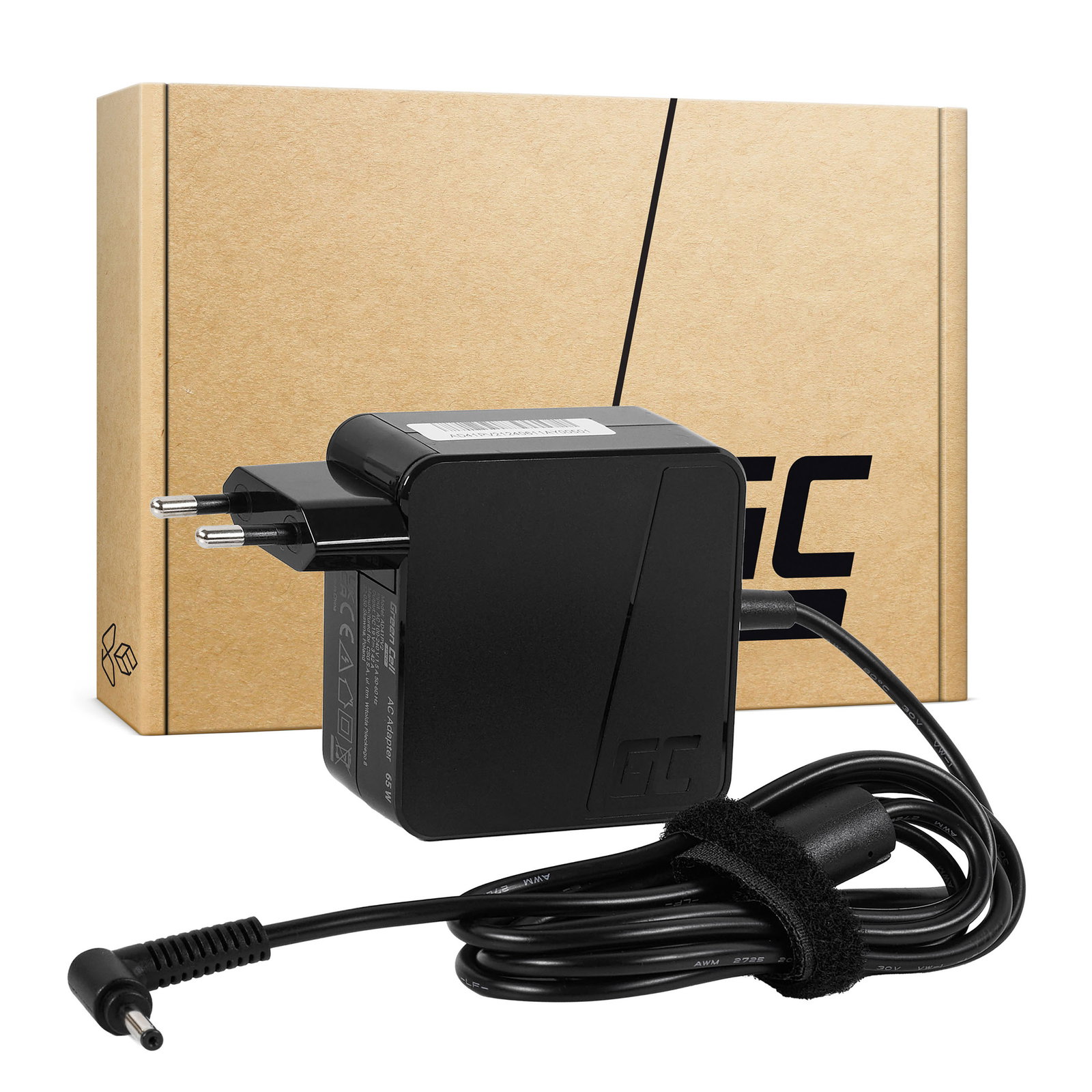 Greencell Laptop Charger 19V 3.42A 65W Asus F553 F553M F553MA R540L R540S X540S X553 X553M X553MA