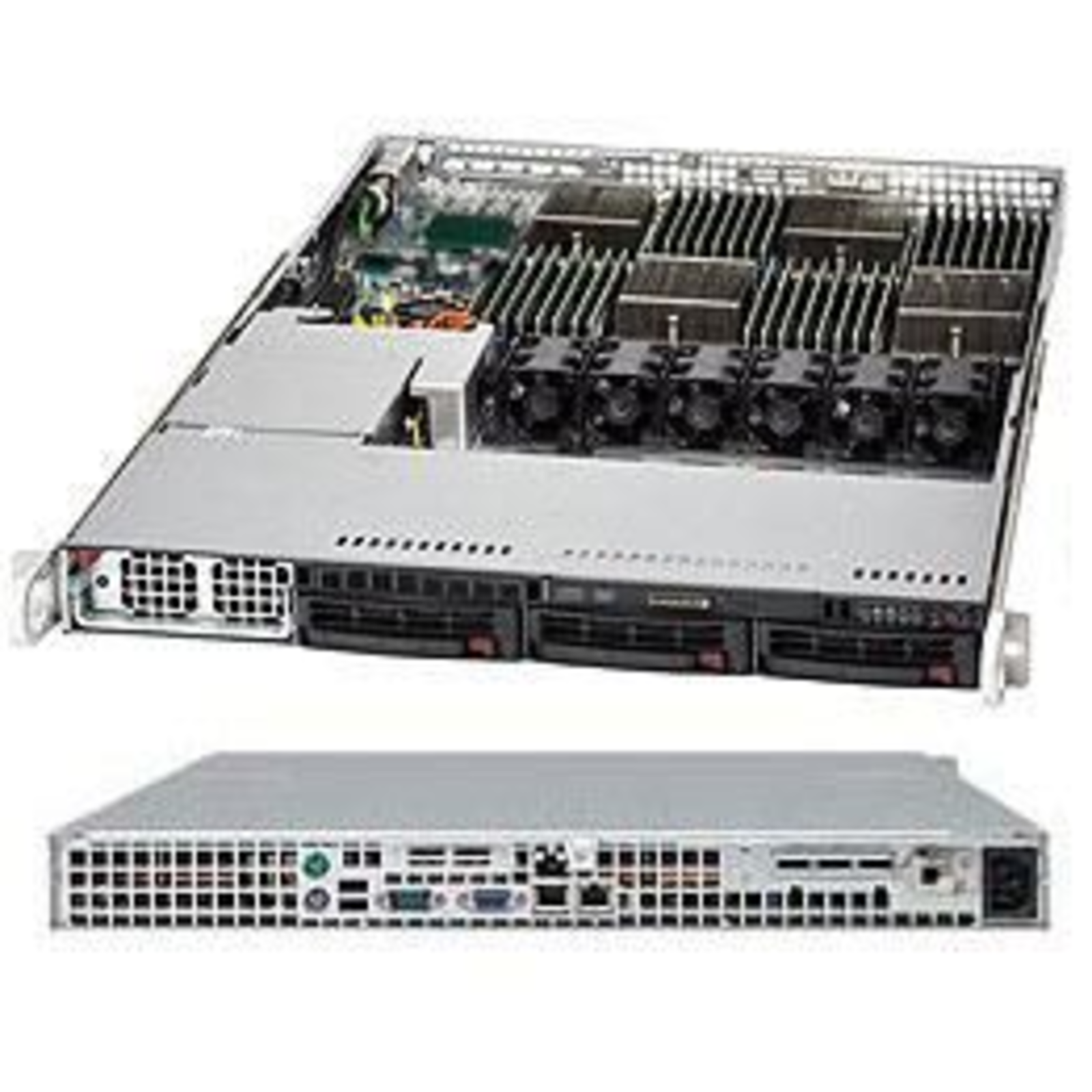Supermicro A+ Server 1042G-TF Rack Mount 1U Four-way No CPU RAM 0GB SATA Hot-swap 8.9cm 3.5inch