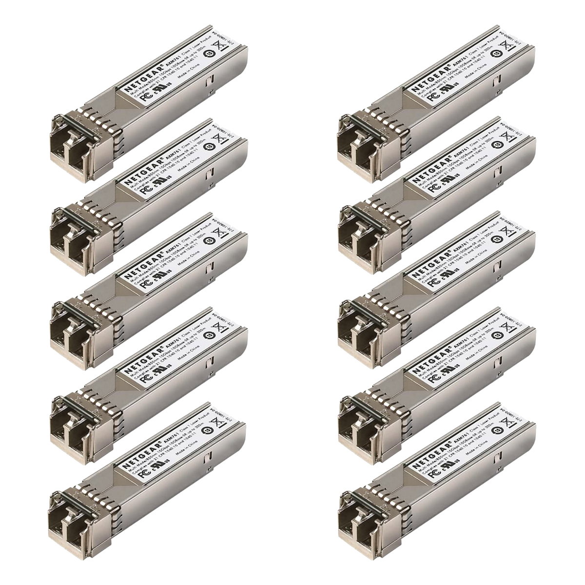 NETGEAR Switch Ppinkfe AXM761P10-10000S SFP+ Module 10Pack