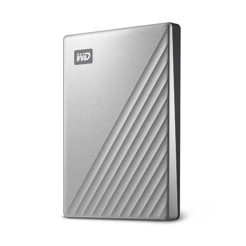 External HDD WESTERN DIGITAL My Passport Ultra 2TB USB 3.0 USB-C Colour Silver WDBC3C0020BSL-WESN