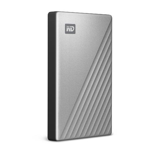 External HDD WESTERN DIGITAL My Passport Ultra 2TB USB 3.0 USB-C Colour Silver WDBC3C0020BSL-WESN