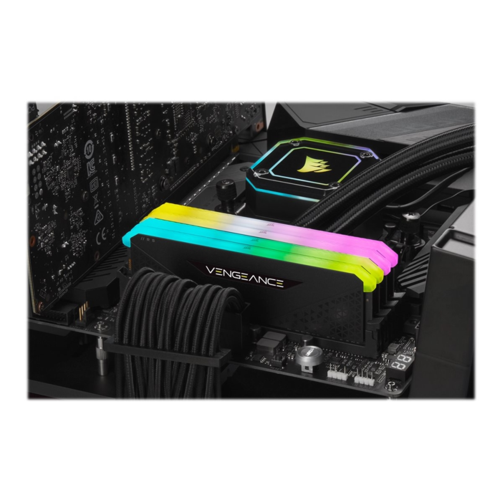 Corsair DIMM 16 GB DDR4-3200 BlackcmG16GX4M1E3200C16 Vengeance RGB RS INTEL XMP