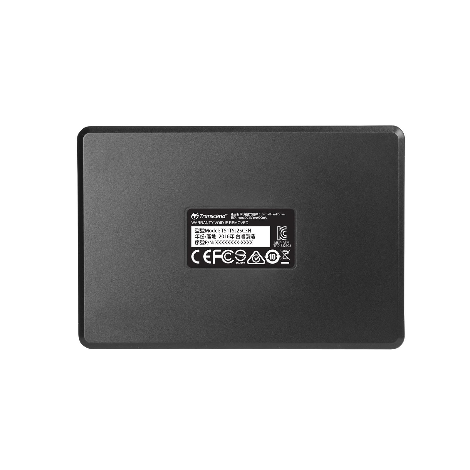 External HDD TRANSCEND StoreJet 1TB USB 3.1 Colour Iron Grey TS1TSJ25C3N