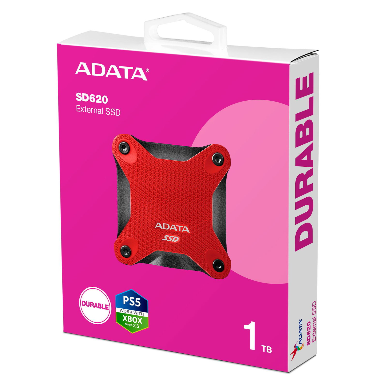 External SSD ADATA SD620 1TB USB 3.2 Write speed 460 MBytes/sec Read speed 520 MBytes/sec SD620-1TCRD