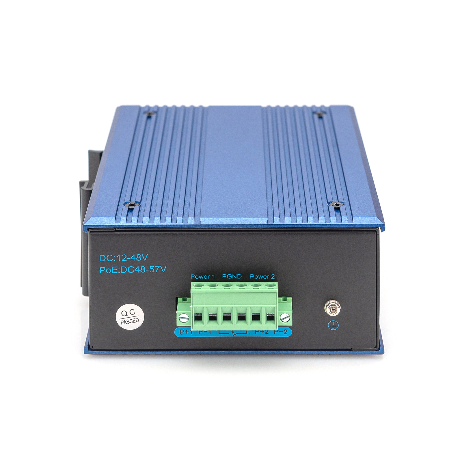 Digitus Switch Ind. 8-Port Gigabit 30W PoE Unmanaged Blue