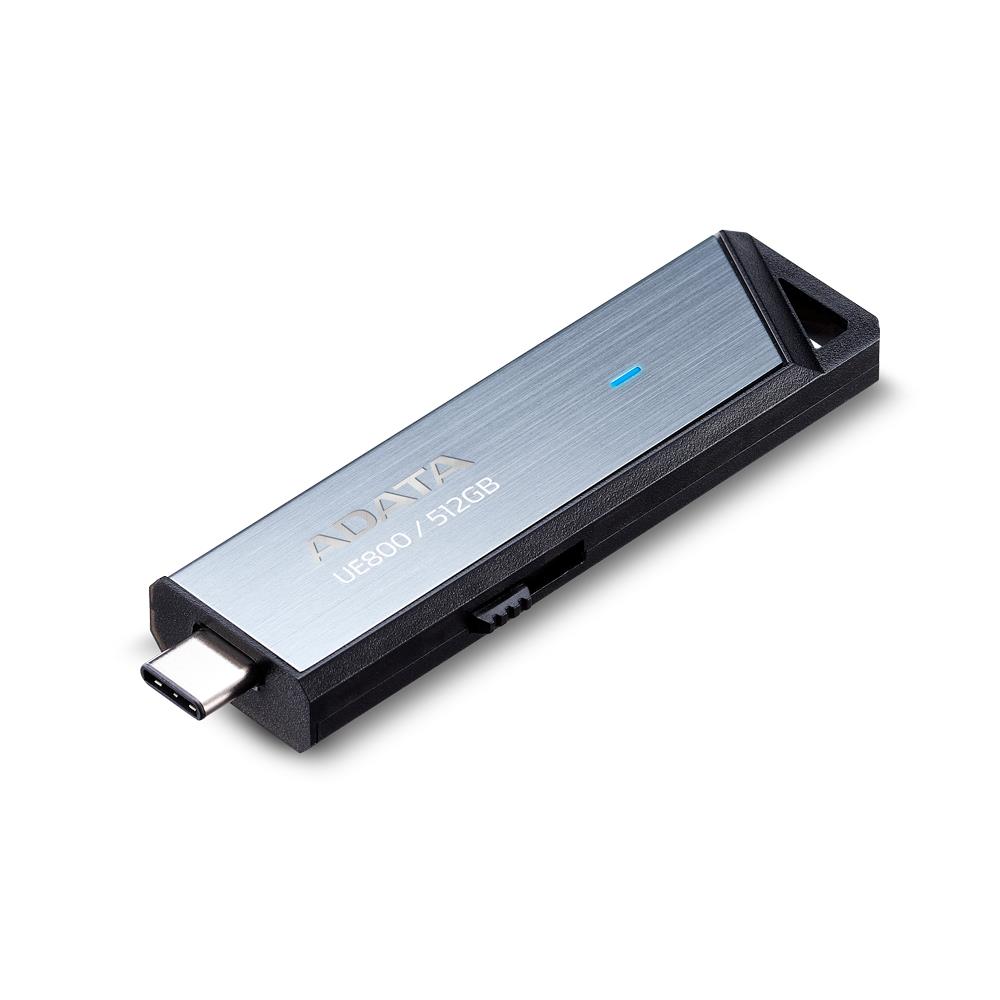 MEMORY DRIVE FLASH USB-C 512GB/SILV AELI-UE800-512G-CSG ADATA