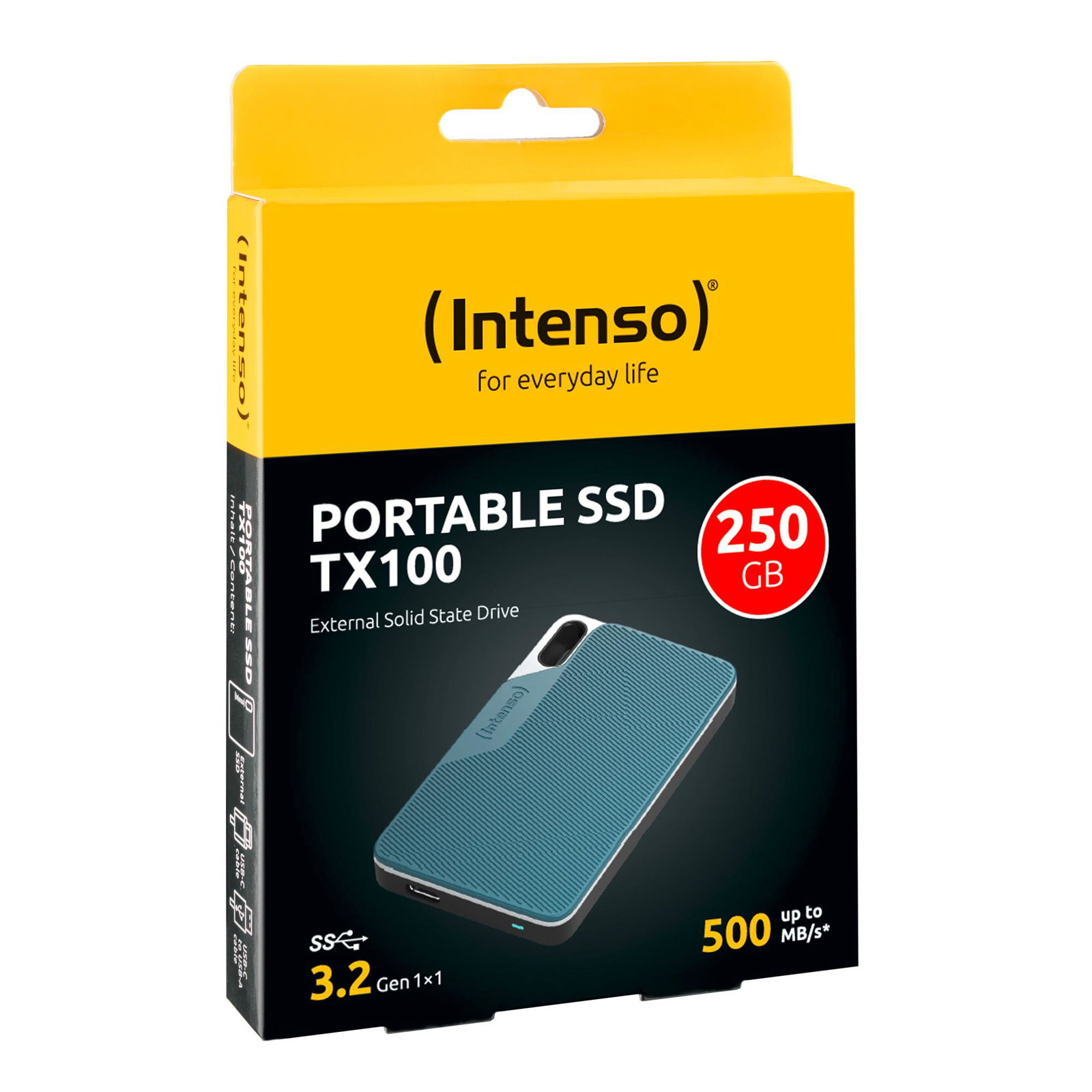 External SSD INTENSO TX100 250GB USB-C 3826440