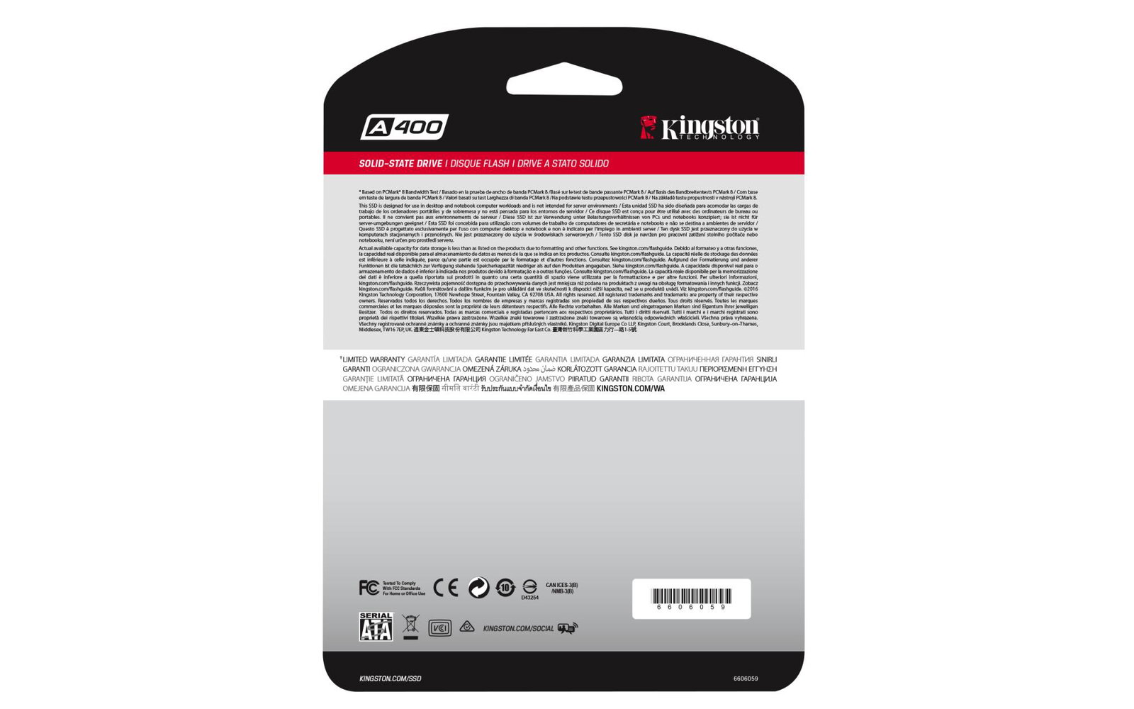 SSD KINGSTON 240GB SATA 3.0 TLC Write speed 350 MBytes/sec Read speed 500 MBytes/sec 2,5 TBW 80 TB MTBF 1000000 hours SA400S37/240G