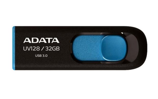 MEMORY DRIVE FLASH USB3 128GB/BLACK AUV128-128G-RBE ADATA