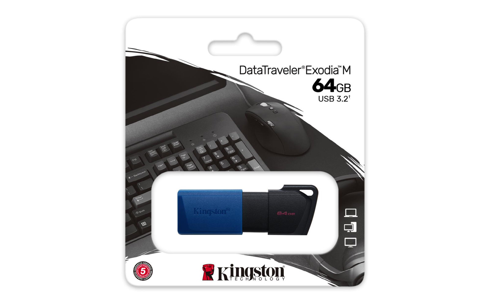 MEMORY DRIVE FLASH USB3.2/64GB DTXM/64GB KINGSTON
