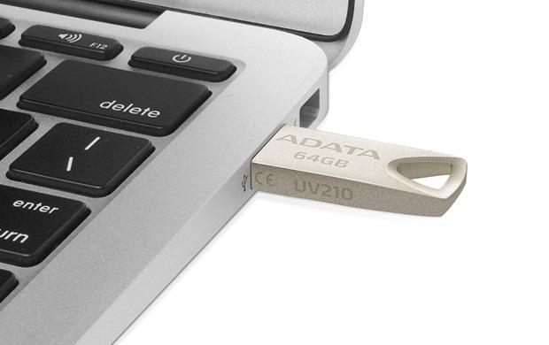 MEMORY DRIVE FLASH USB2 64GB/GOLD AUV210-64G-RGD ADATA