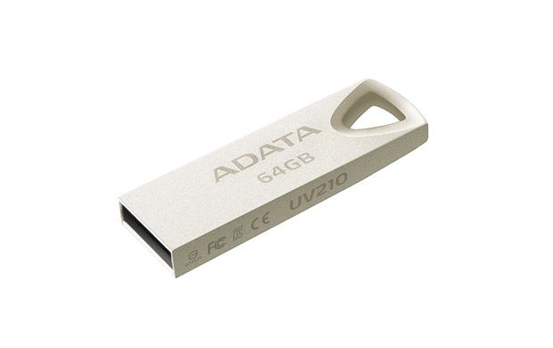 MEMORY DRIVE FLASH USB2 64GB/GOLD AUV210-64G-RGD ADATA