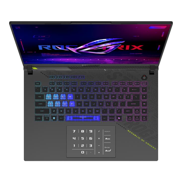 Notebook ASUS ROG Strix G16 (2025) G614FR-S5022W CPU Ryzen 9 9955HX 2500 MHz 16 2560x1600 RAM 16GB DDR5 5600 MHz SSD 1TB NVIDIA GeForce RTX 5070 Ti 12GB ENG Windows 11 Home 2.5 kg 90NR0NK8-M001X0