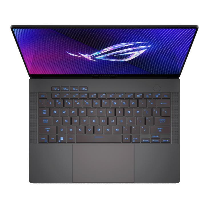 Notebook ASUS GA403UM-QS023W ROG Zephyrus GA403UM-QS023W CPU AMD RyzenT 9 270 4 GHz 14 2880 x 1800 pixels RAM 16 GB LPDDR5x-SDRAM SSD 1000 GB Discrete graphics NVIDIA GeForce RTX 5060 8 GB On-board graphics Yes OS installed Windows 11 Home Colour Black,Grey Weight 1.5 kg 7500 MHz 90NR0M81-M00100