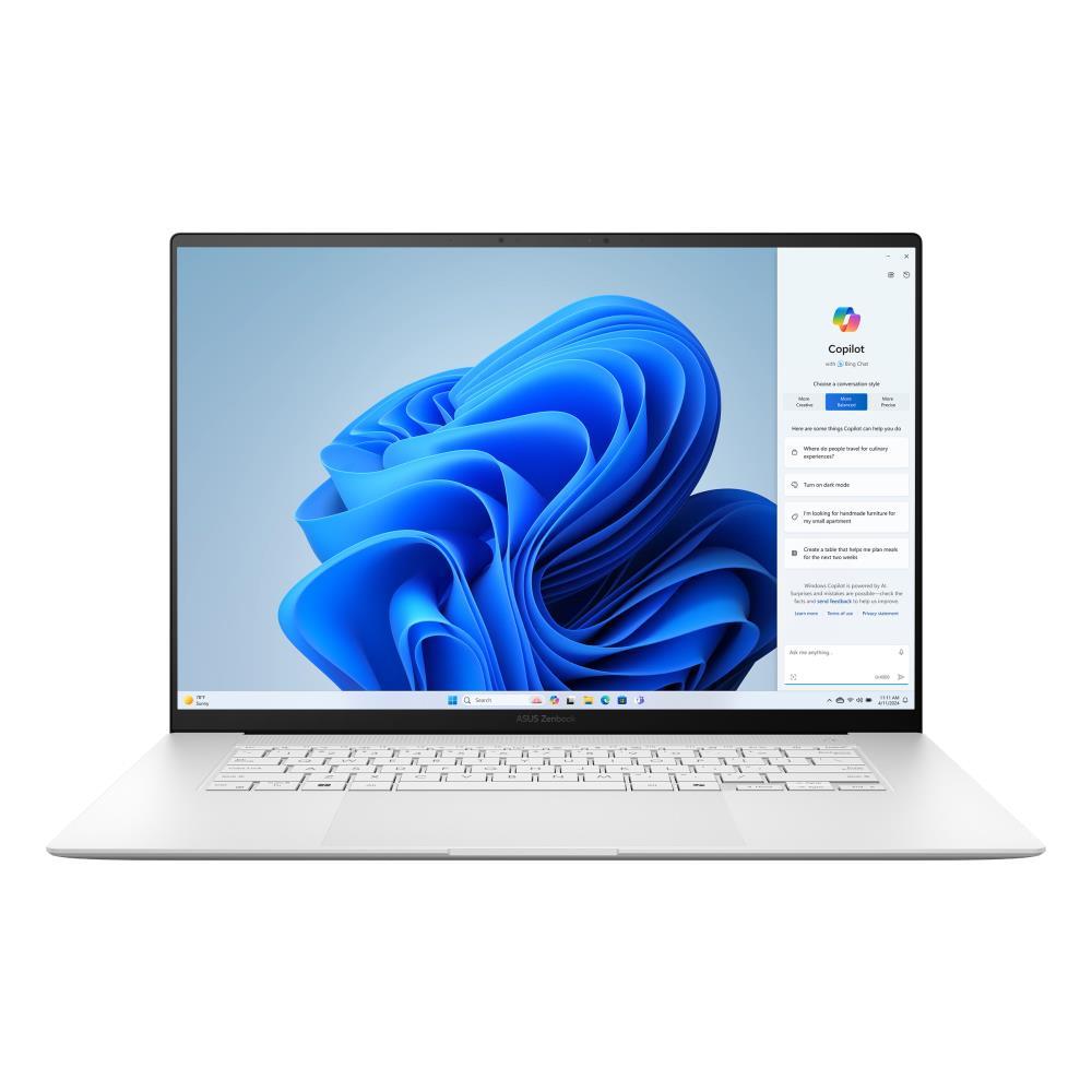 Notebook ASUS ZenBook Series UM5606WA-RK217W CPU AMD Ryzen AI 9 365 2000 MHz 16 2880x1800 RAM 24GB LPDDR5x SSD 1TB AMD Radeon 880M Graphics Integrated ENG Card Reader SD Windows 11 Home White 1.5 kg 90NB13M2-M00FV0