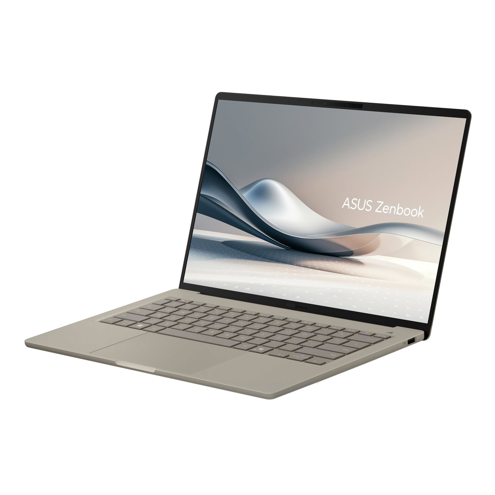 Notebook ASUS ZenBook Series UX3407QA-QD202W CPU Qualcomm Snapdragon X1-26-100 3 GHz 14 1920 x 1200 pixels RAM 16 GB LPDDR5x-SDRAM SSD 512 GB Discrete graphics Not available On-board graphics Yes OS installed Windows 11 Home Colour Beige Weight 980 g 90NB1501-M00E30