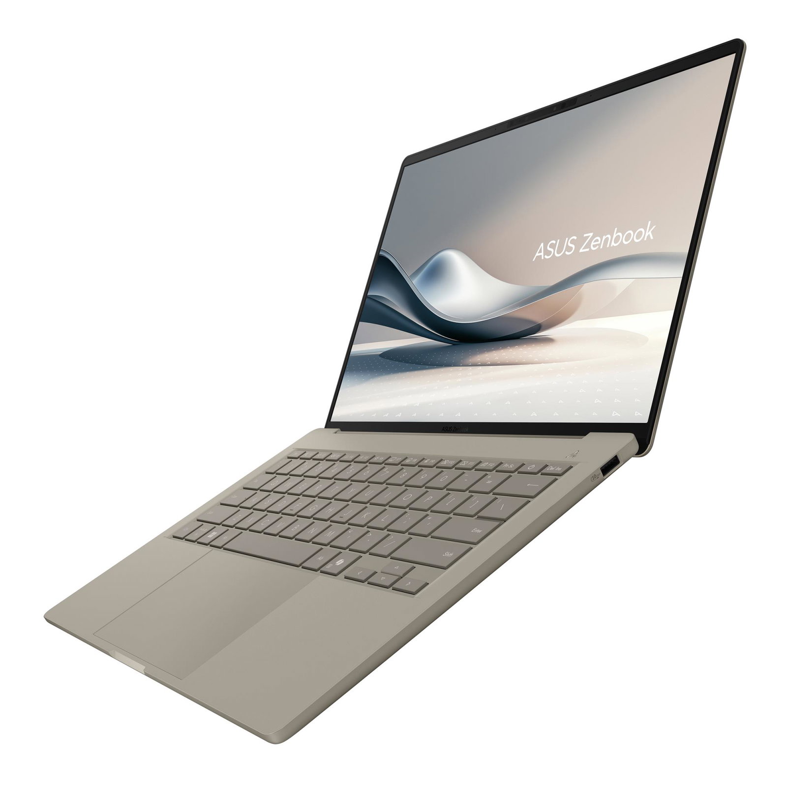 Notebook ASUS ZenBook Series UX3407QA-QD202W CPU Qualcomm Snapdragon X1-26-100 3 GHz 14 1920 x 1200 pixels RAM 16 GB LPDDR5x-SDRAM SSD 512 GB Discrete graphics Not available On-board graphics Yes OS installed Windows 11 Home Colour Beige Weight 980 g 90NB1501-M00E30